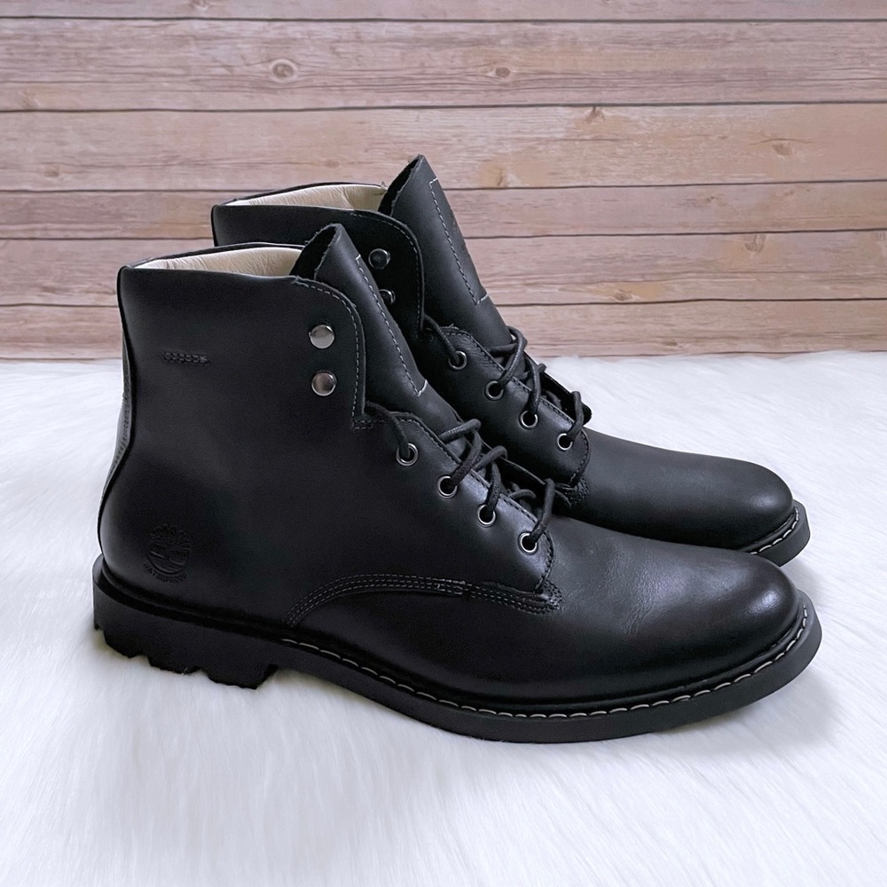 Timberland Men’s Belanger EK+ 6 Inch Waterproof Black Leather Boots